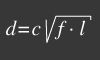 Pinhole formula No. 1
