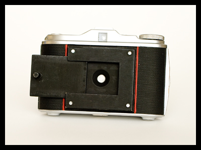 Converted Agfa Isolette pinhole camera
